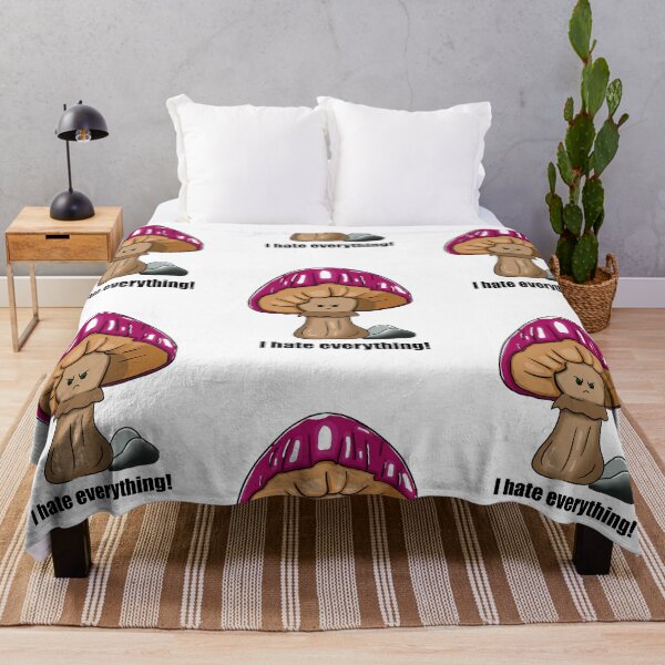 Item preview, Angry mushroom - i hate everything pink designed and sold by LoonyM.