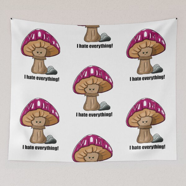 Item preview, Angry mushroom - i hate everything pink designed and sold by LoonyM.