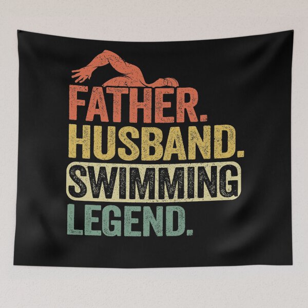 Artikelvorschau, Schwimmen Papa Vatertag Hobby Schwimmer Geschenk entworfen und verkauft von Stronzi.