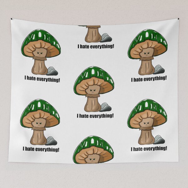 Item preview, Angry mushroom - i hate everything green designed and sold by LoonyM.