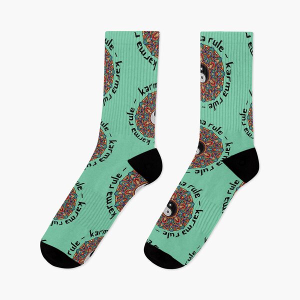 Item preview, Karma Rule - Colorful Yin Yang Meditation - Mint Green designed and sold by NoMatterLab.
