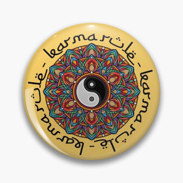 Item preview, Karma Rule - Colorful Yin Yang Meditation - Yellow designed and sold by NoMatterLab.