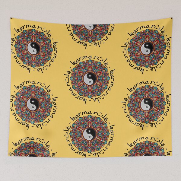 Item preview, Karma Rule - Colorful Yin Yang Meditation - Yellow designed and sold by NoMatterLab.