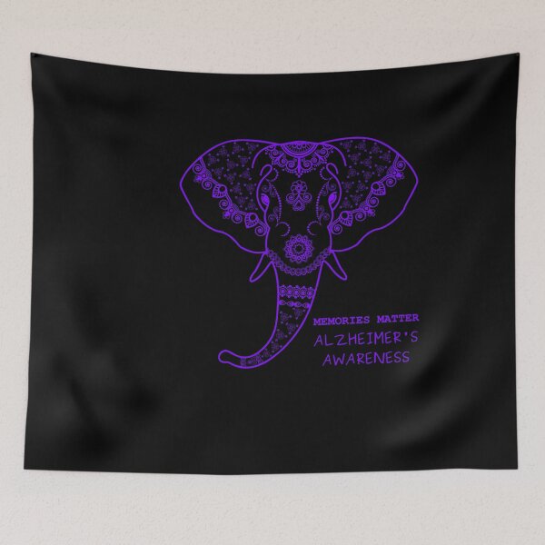 Item preview, Purple Elephant Alzheimer Awareness designed and sold by Destine99.