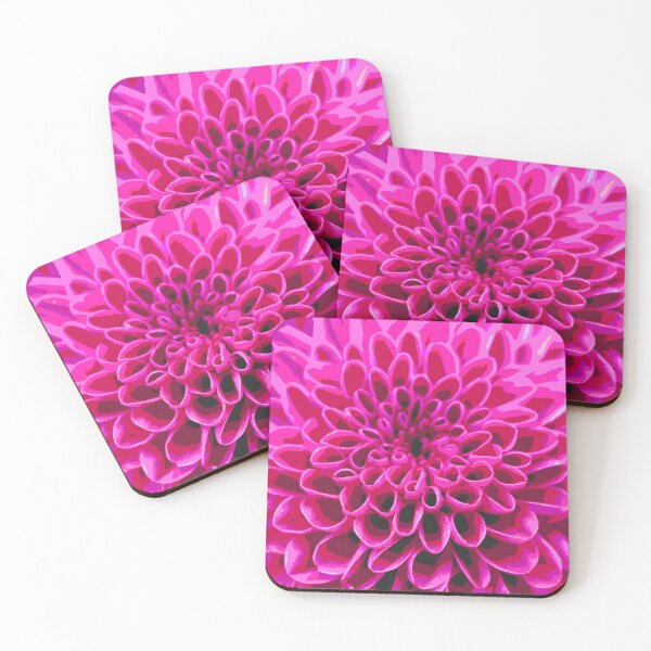 Item preview, Pretty pink Chrysanthemum abstract design designed and sold by LaBellCreative.