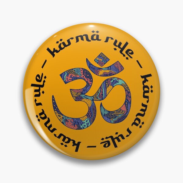 Item preview, Karma Rule - Calming Colors Ohm - Orange designed and sold by NoMatterLab.