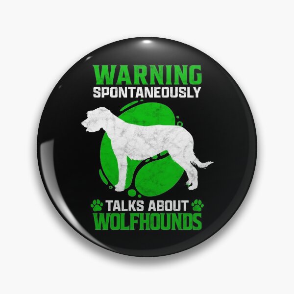 Artikelvorschau, Redet spontan über Irischer Wolfshund Windhund Spruch entworfen und verkauft von madgrfx.
