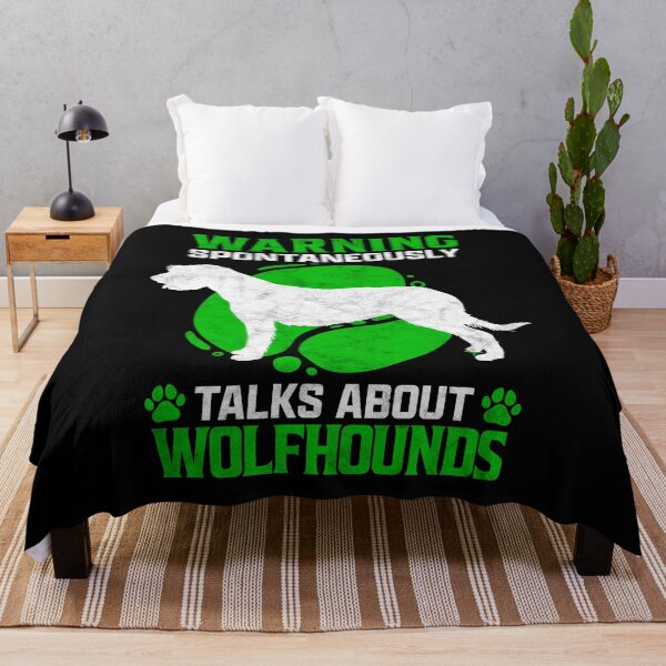Item preview, Speaks spontaneously about Irish Wolfhound Greyhound saying designed and sold by madgrfx.