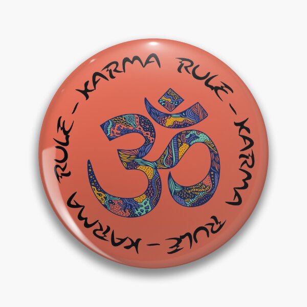 Item preview, Karma Rule - Calming Colors Ohm - Red designed and sold by NoMatterLab.