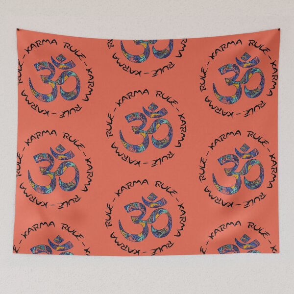 Item preview, Karma Rule - Calming Colors Ohm - Red designed and sold by NoMatterLab.