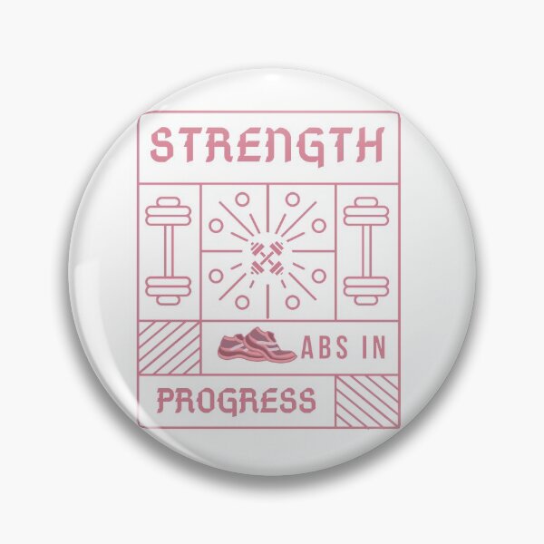 Item preview, Abs in Progress - Strength Training for Women designed and sold by WildBerryArt.