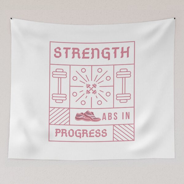 Item preview, Abs in Progress - Strength Training for Women designed and sold by WildBerryArt.