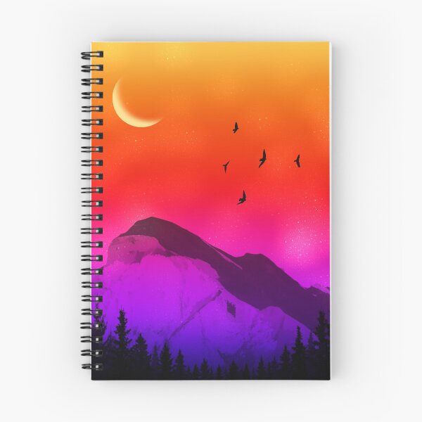 Item preview, Gradient Sky Illustration with Moon designed and sold by SoniyaArt !.