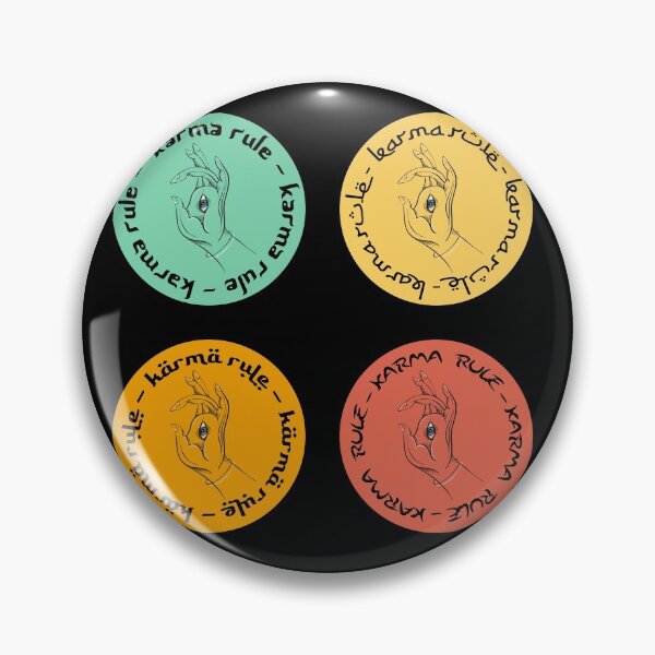 Item preview, Karma Rule - All Seeing Meditation Eye - Round Sticker Pack  designed and sold by NoMatterLab.