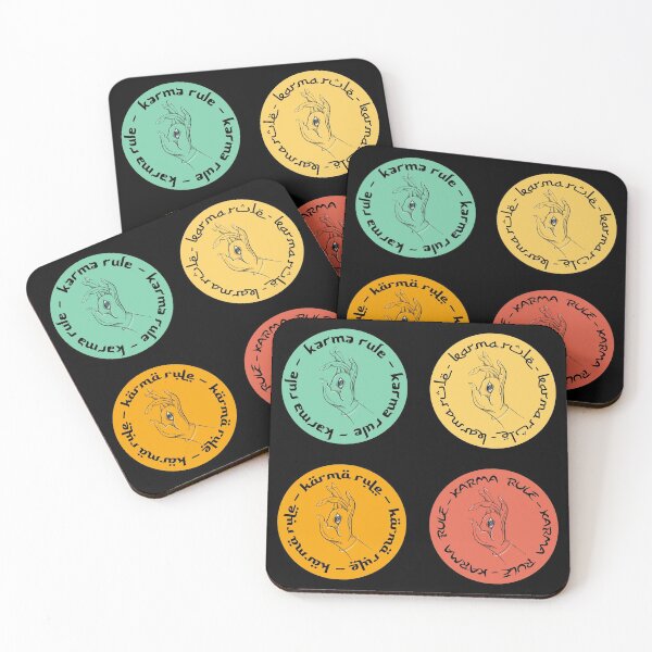 Item preview, Karma Rule - All Seeing Meditation Eye - Round Sticker Pack  designed and sold by NoMatterLab.