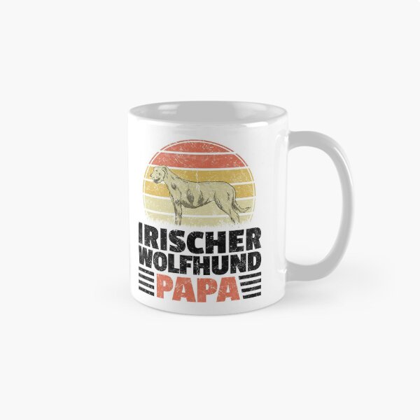 Artikelvorschau, Irischer Wolfshund Papa Windhund Besitzer Geschenk entworfen und verkauft von madgrfx.