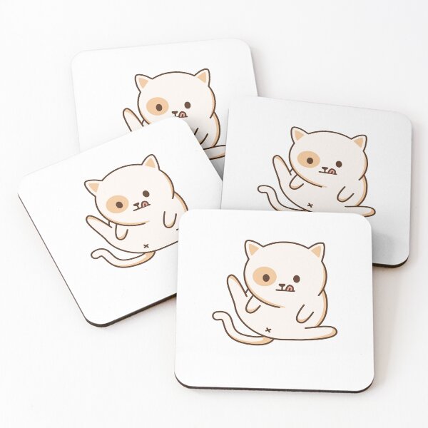 Item preview, Cute Kawaii Cat Itching Butt designed and sold by KawaiiStickers-.