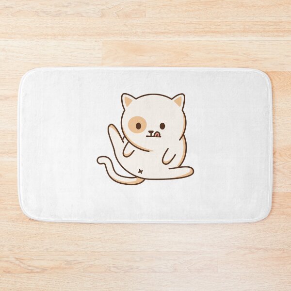 Item preview, Cute Kawaii Cat Itching Butt designed and sold by KawaiiStickers-.
