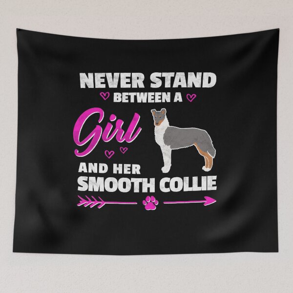 Item preview, Girl with Smooth Collie Collie owner saying designed and sold by madgrfx.