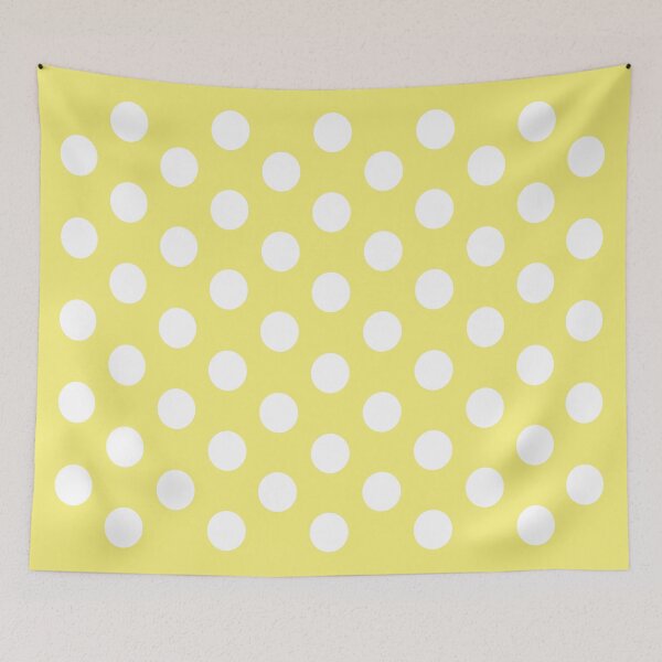 Item preview, Medium WHITE and YELLOW POLKA DOTS designed and sold by RachelMacht.