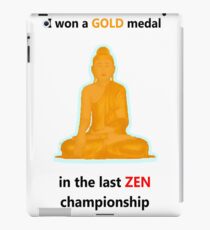 Zen gold medal iPad Case/Skin