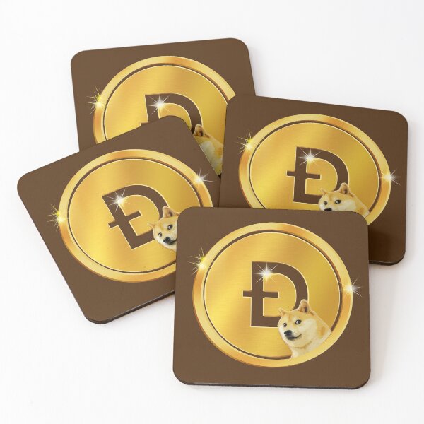 Item preview, Golden Dogecoin Currency Emblem - Luxe Espresso & Gold Crypto Art designed and sold by Art-PraveenRai.