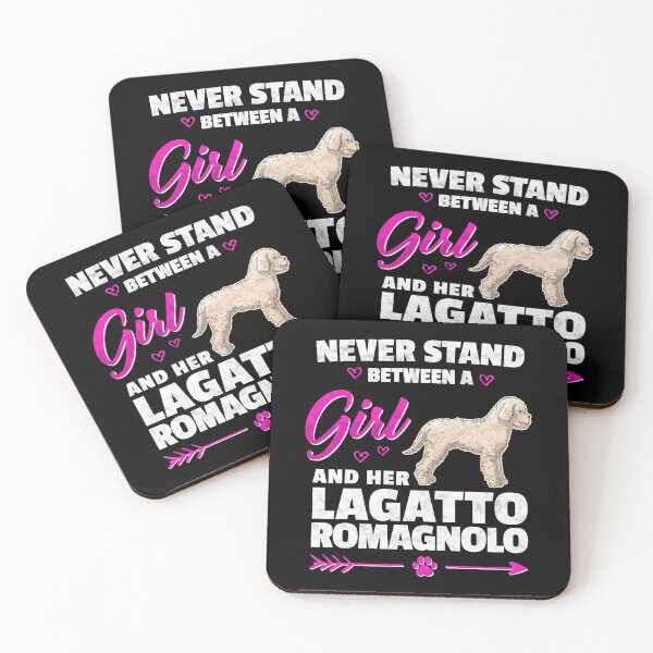 Item preview, Girl with Lagotto Romagnolo Truffle Dog Gift designed and sold by madgrfx.