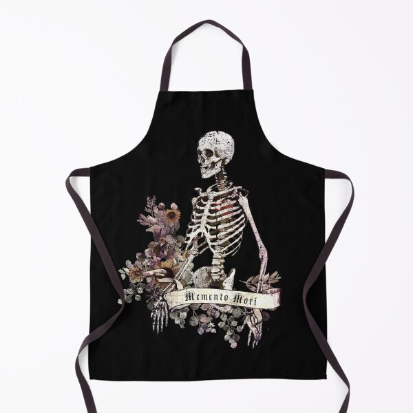 Item preview, Bones and Botany, Human skeleton, gothic, dark floral, memento mori, watercolor art, cool, anatomy art designed and sold by Collagedream.