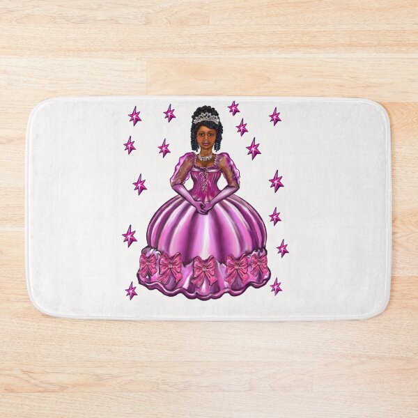 Item preview, Princess -  Black Princess, curly haired, in purple with stars  iv  ! beautiful  black girl with Afro hair, brown eyes and dark brown skin. Hair love ! designed and sold by Artonmytee.