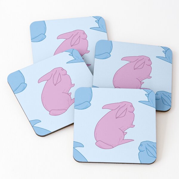 Item preview, blue and pink bunny  designed and sold by AnnaBaldon.