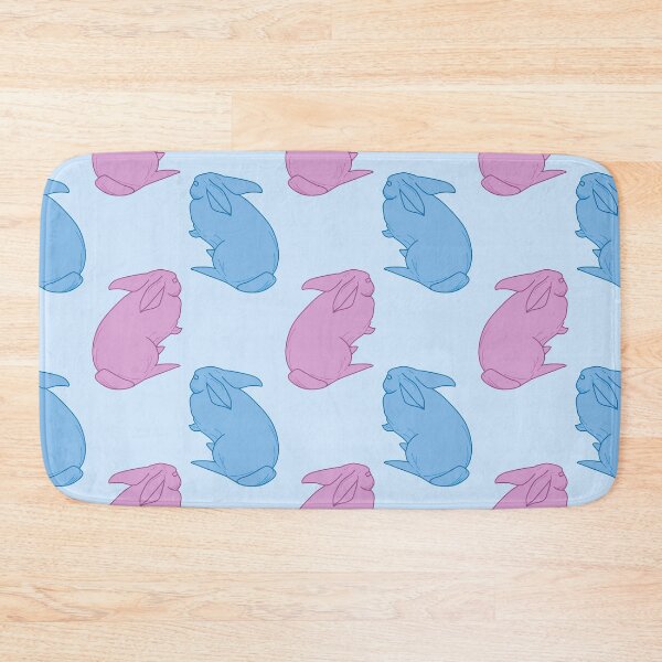 Item preview, blue and pink bunny  designed and sold by AnnaBaldon.