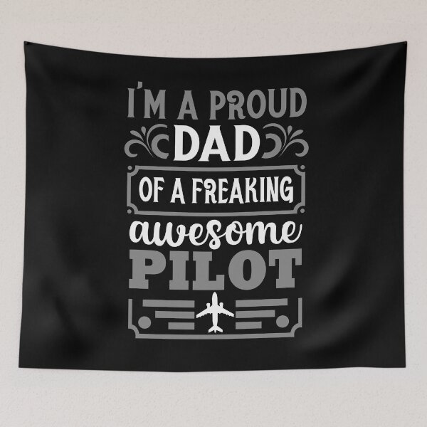 Item preview, I'm Proud DAD of Freaking awesome PILOT, Father day gifts designed and sold by ARTsPlural.