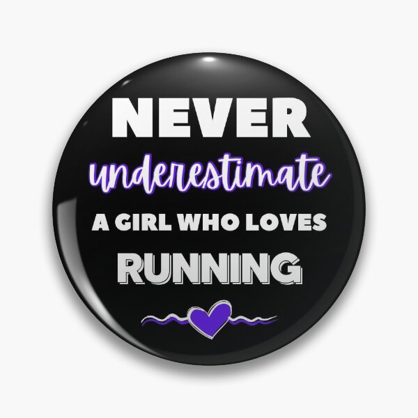 Item preview, Never underestimate a girl who loves running designed and sold by TheGreenGoat.