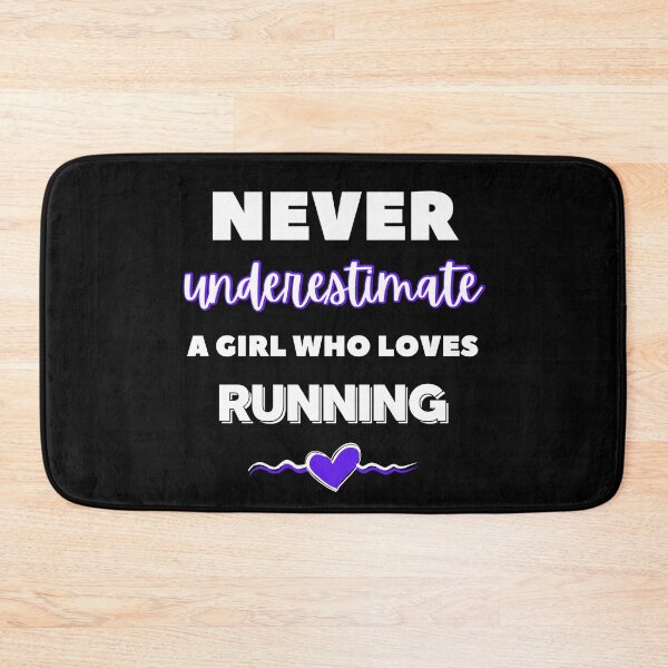 Item preview, Never underestimate a girl who loves running designed and sold by TheGreenGoat.