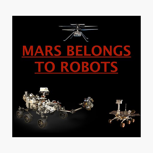 Item preview, Mars Belongs To Robots designed and sold by FunGuru.