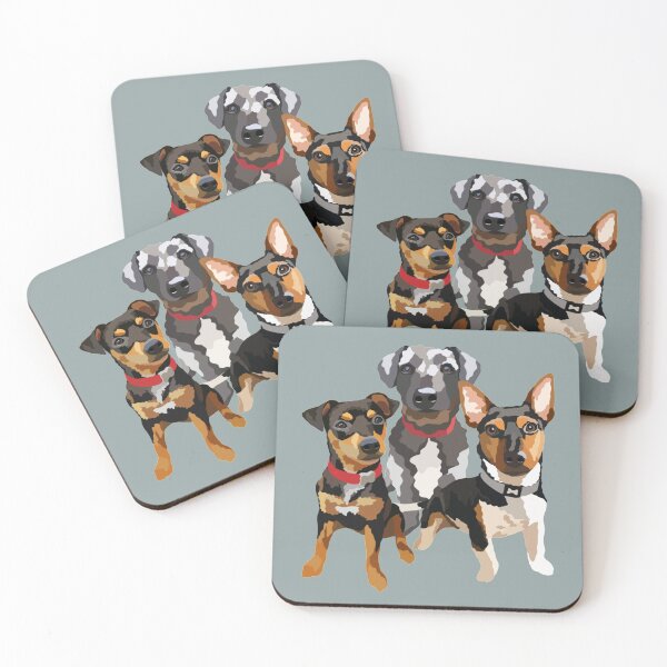 Item preview, Three dogs Portrait Digital Illustration designed and sold by sherylwylie.