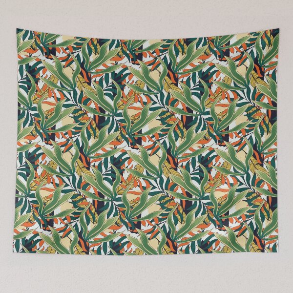 Item preview, Tropical Hawaiian Paradise With Abstract Colors Of Tropical Plants designed and sold by ArthurYosh.