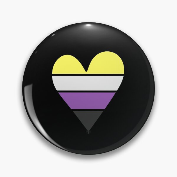 Item preview, Nonbinary Pride Heart - 2021 Pride designed and sold by drkprxncess.