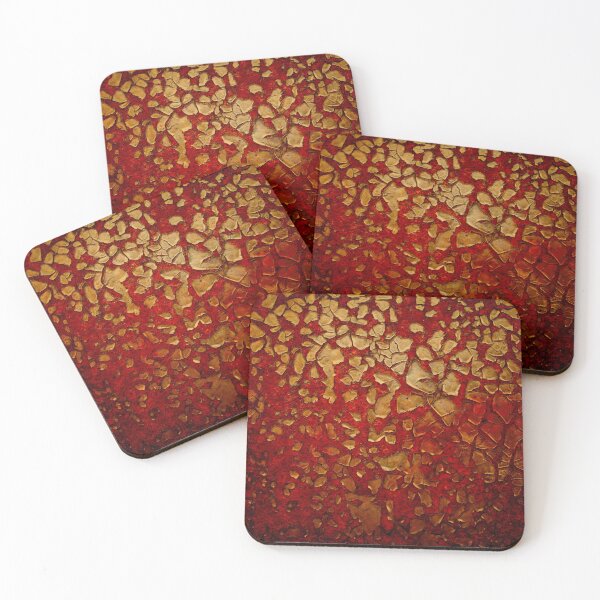 Item preview, Red golden mixed shiny rust texture pattern designed and sold by anzus13carlett.