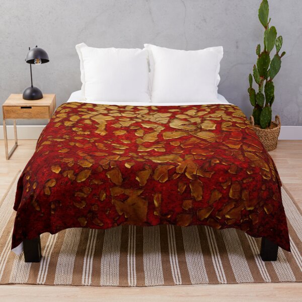 Item preview, Red golden mixed shiny rust texture pattern designed and sold by anzus13carlett.