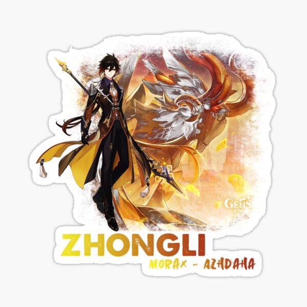 "Genshin impact zhongli" Sticker for Sale by Albat672 | Redbubble