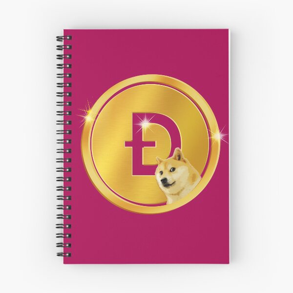 Item preview, Golden Dogecoin Currency Emblem - Vibrant Magenta Crypto Art designed and sold by Art-PraveenRai.