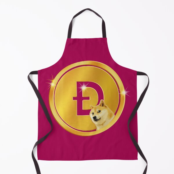 Item preview, Golden Dogecoin Currency Emblem - Vibrant Magenta Crypto Art designed and sold by Art-PraveenRai.