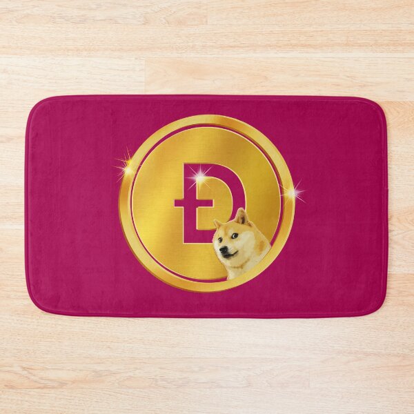 Item preview, Golden Dogecoin Currency Emblem - Vibrant Magenta Crypto Art designed and sold by Art-PraveenRai.