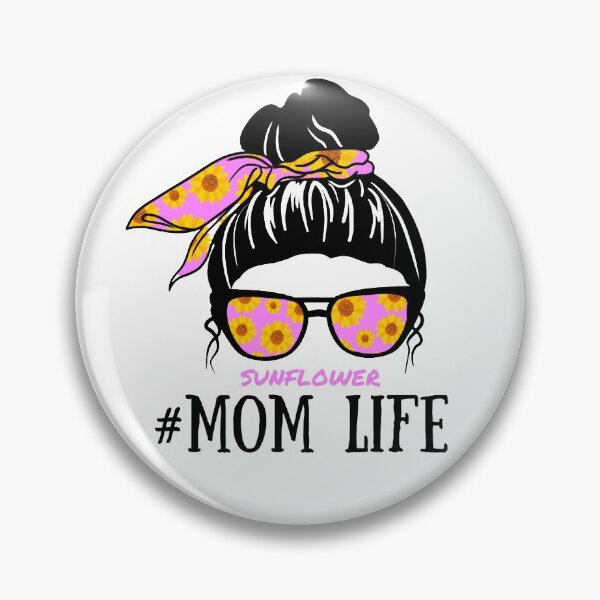 Item preview, Messy Bun Sunflower | Momlife designed and sold by Mixture-DESIGN.