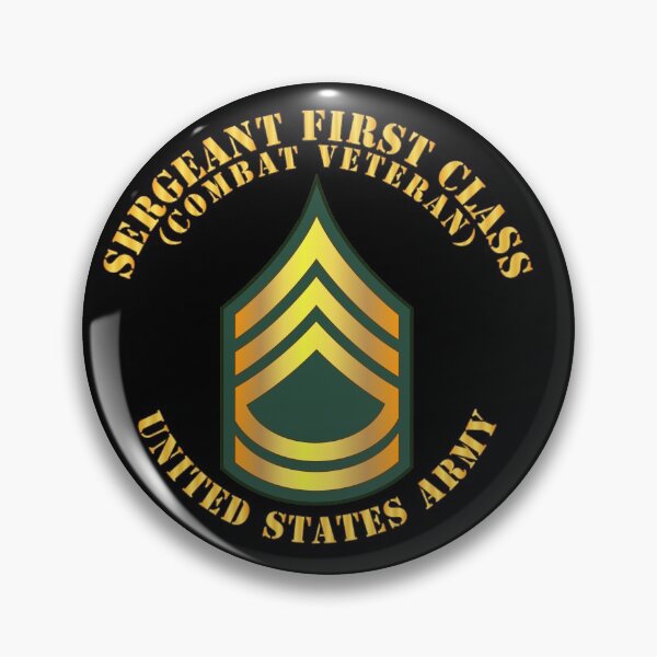 Item preview, Army - Sergeant First Class - SFC - Combat Veteran designed and sold by Military Insignia Products.