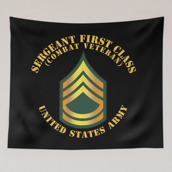 Item preview, Army - Sergeant First Class - SFC - Combat Veteran designed and sold by Military Insignia Products.
