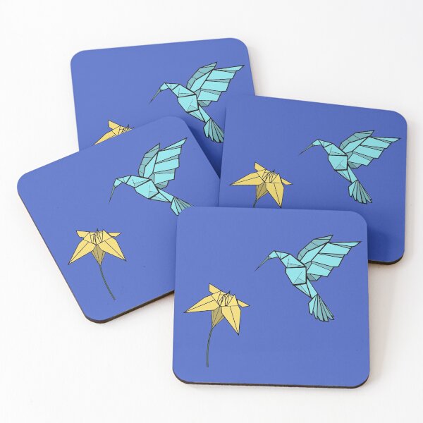 Item preview, Origami hummingbird and wildflower designed and sold by gegogneto.