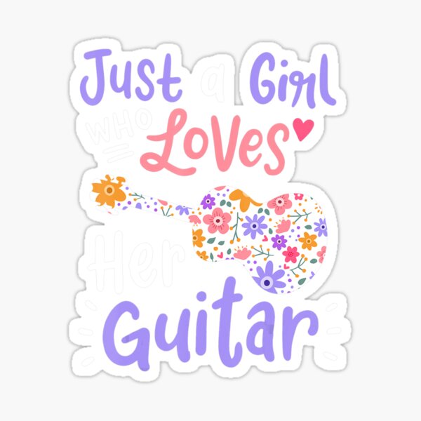 Vista previa del artículo con la obra «Guitarrista Sólo una chica que ama su guitarra», diseñado y vendido por UrielZulauf.