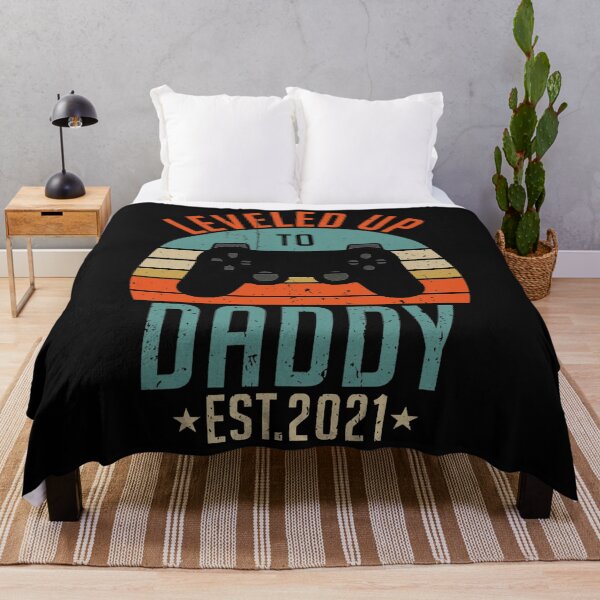 Item preview, Funny New Dad Level Unlocked Tee Gaming Leveled Up To Daddy designed and sold by dixieborden.